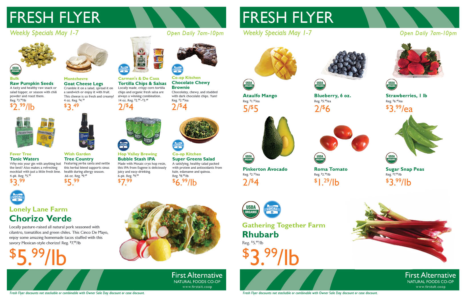 First Alternative Co-op Fresh Flyer May 1-7