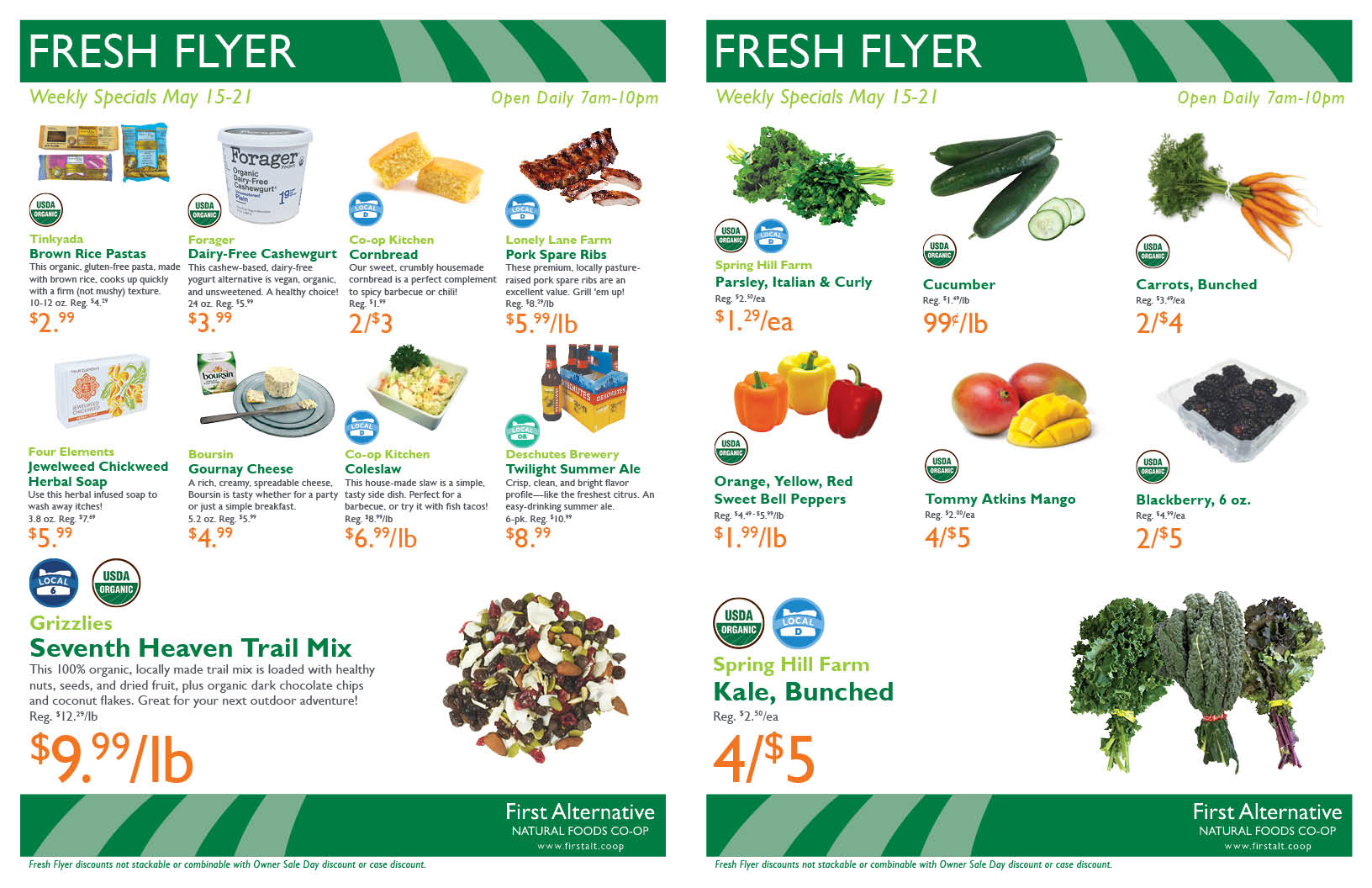 First Alternative Co-op Fresh Flyer May 15-21