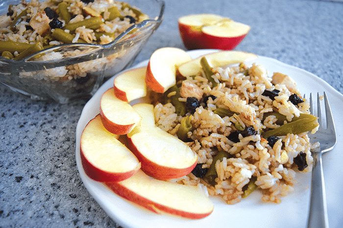 Chicken and Rice Salad with Apples