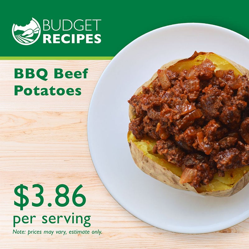 Budget Recipe BBQ Beef Potato