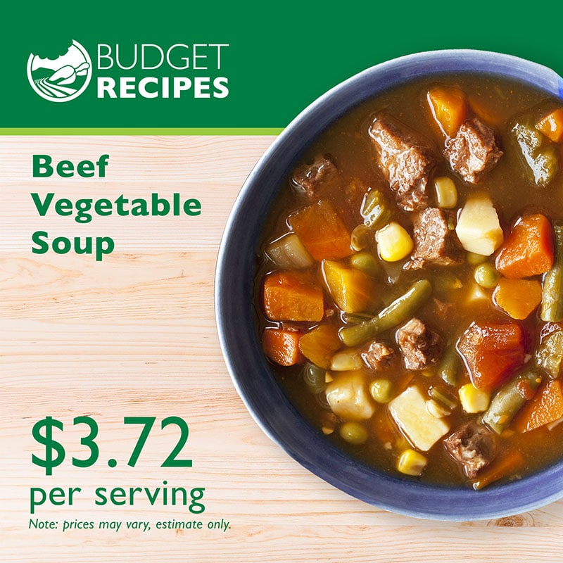 Budget Recipe Beef Vegetable Soup