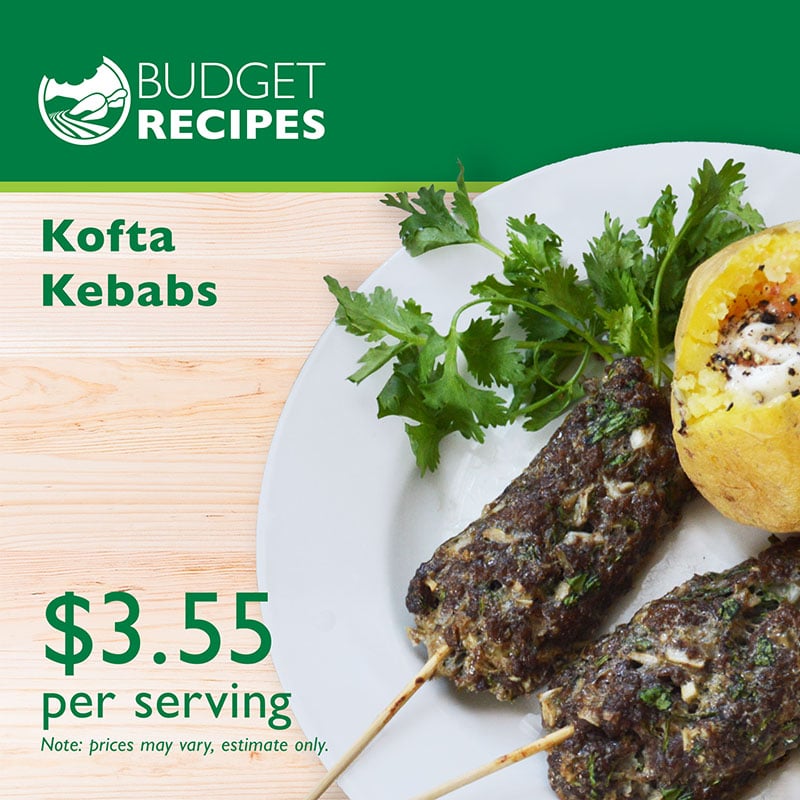 Budget Recipe Kofta Kebabs